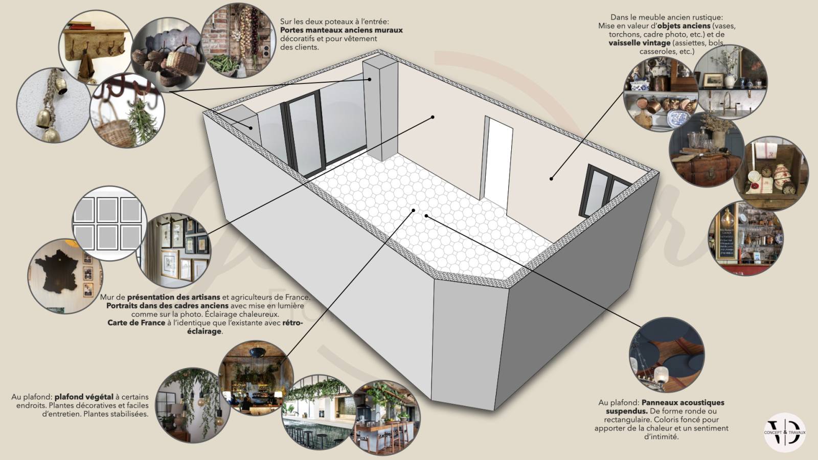 plan design interieur bar a vins neuilly sur seine 92100