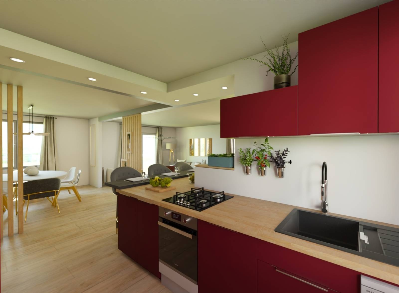 proposition agencement cuisine maison ancienne à Versailles 78000