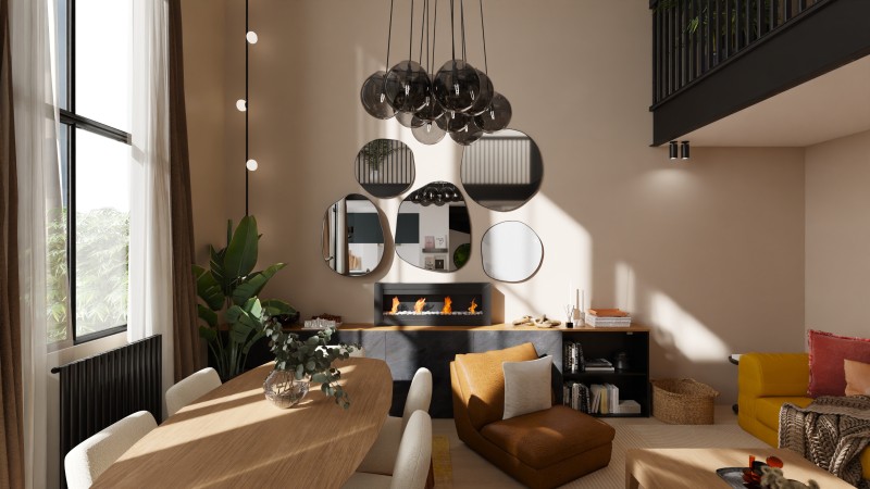 Architecte d’intérieur Paris 16 aménagement de duplex esprit loft chaleureux haut de gamme