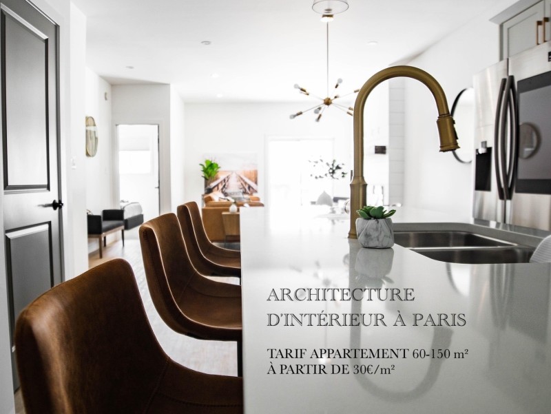 prix au m2 architecture intérieure paris et ile de France