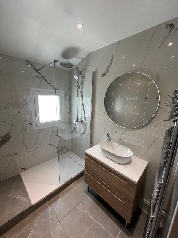 renovation complete salle de douche dans maison Yvelines saint germain en laye 78100