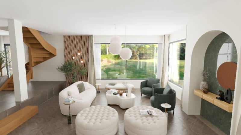 aménagement intérieur maison 500m2 grand salon neuilly sur seine 92