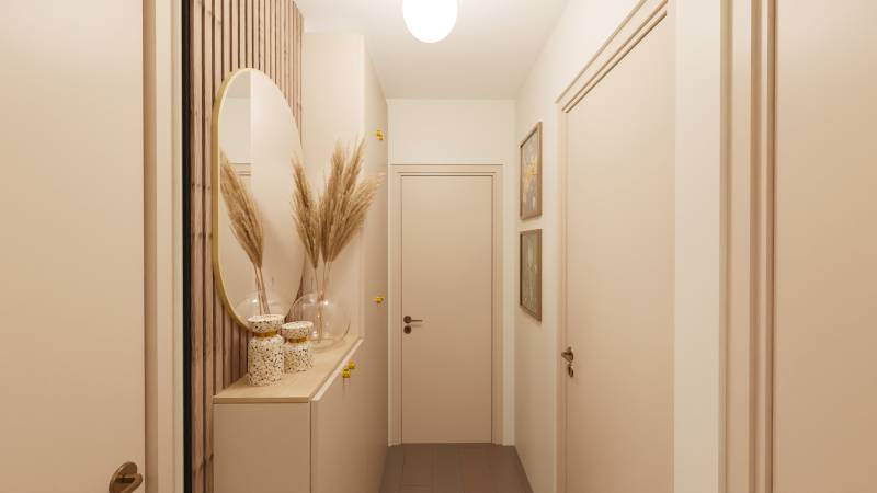 design interieur sur mesure couloir appartement saint germain en laye 78100