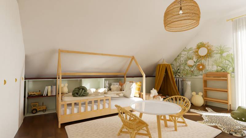 Vue d’ensemble Chambre d’enfant sur mesure à Saint-Nom-la-Bretèche