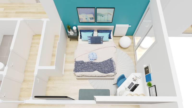 agencement et amenagement intérieur appartement étudiant paris16 75016