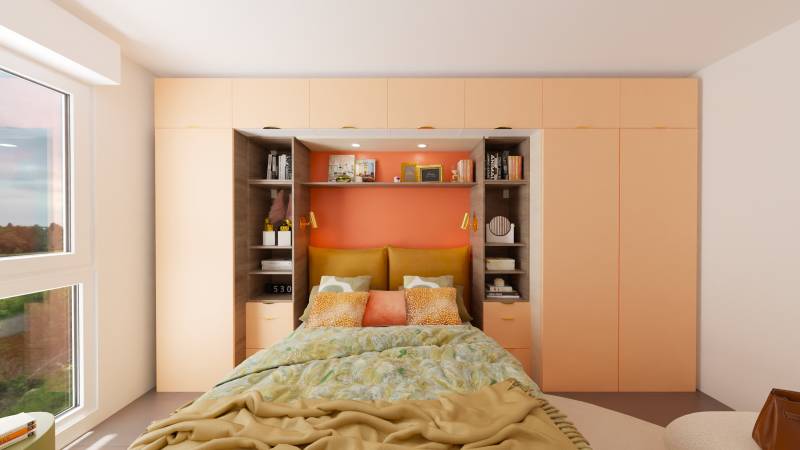 Projet de rénovation haut standing chambre parentale st germain 78100 les Yvelines