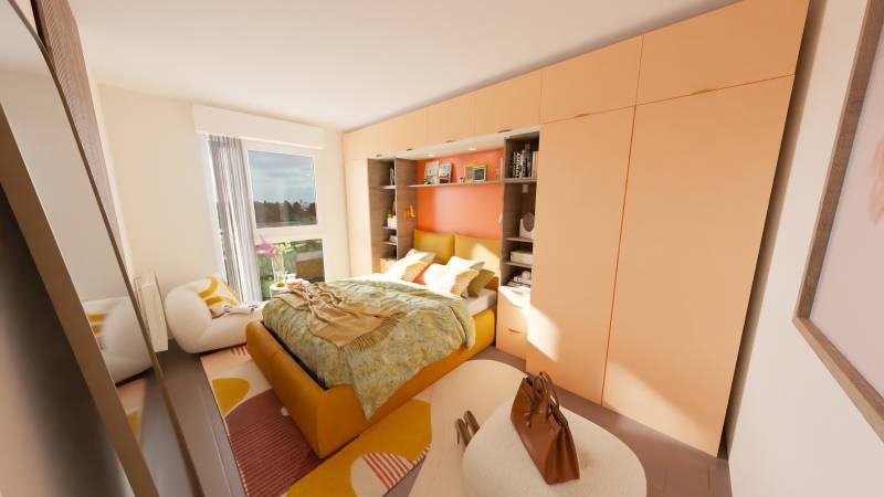 Aménagement intérieur sur mesure tête de lit appartement saint germain en laye 78100
