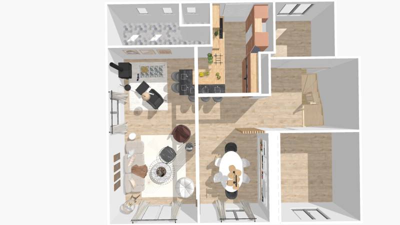 3D agencement amenagement et decoration interieure versailles maison Yvelines 78