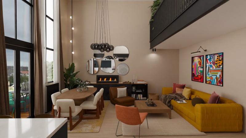 Aménagement intérieur duplex Paris 16 : architecte d’intérieur style loft chic et chaleureux