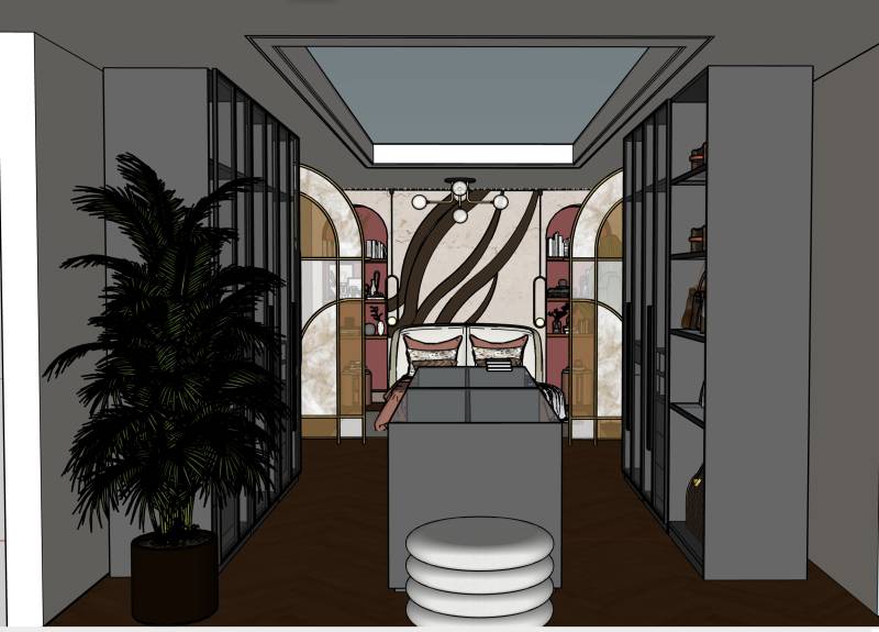 dressing dans suite parentale appartement paris 150m2 architecte intérieur 