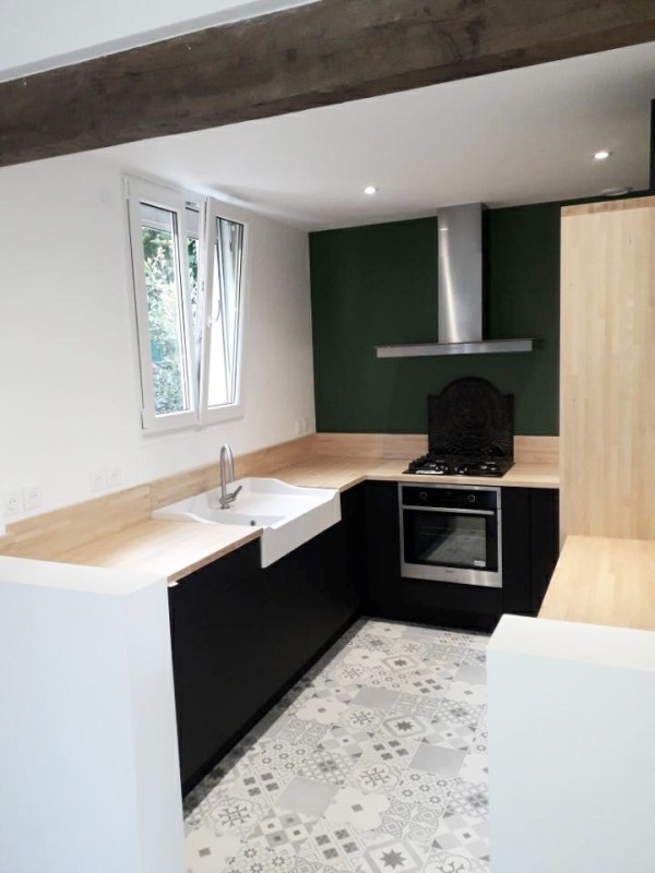 renovation totale cuisine à St Germain 78100 Les Yvelines