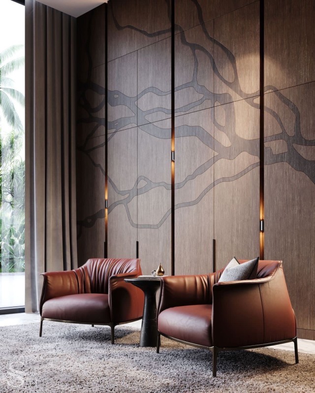 Panneaux muraux intérieurs appartement à Paris 16ème